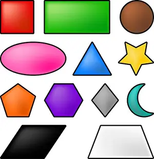 geometric shapes square, circle