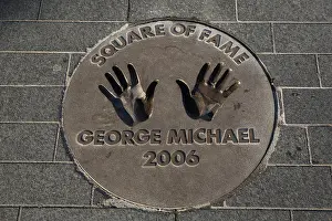 Redevelopment Prints: George Michael hand prints in the SSE Arena (formerly known as Wembley Arena) Square of Fame