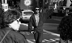 Taxi Prints: George Michael on Kensington High street 1980's