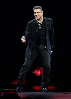 Songwriter Prints: George Michael performs at the BankAtlantic Center in Sunrise, Florida on August 3, 2008