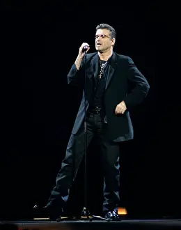 Songwriter Prints: George Michael performs at the BankAtlantic Center in Sunrise, Florida on August 3, 2008