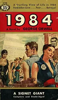 Book Cover Prints: 'George Orwell - 1984 Signet Giant S798