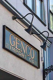Import Prints: Georgia, Athens, sign for Genco Import Co