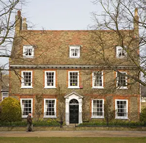 House Building Prints: Georgian style house on Palace Green, Ely, Cambridgeshire, England