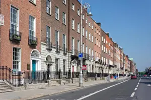 Dublin City Prints: Georgian town houses, Merrion Square, Dublin, Leinster Province, Republic of Ireland