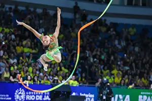Gymnastics Prints: Geovanna Santos (BRA) seen during Rhythmic Gymnastics FIG World Championships 2025 Rio de Janeiro at Parque Olimpico