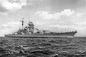 Battleship Prints: The German battleship Bismarck, World War II