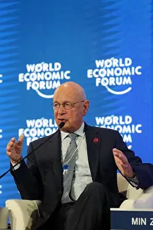 Champions Prints: German economist Klaus Schwab, founder and executive chairman of the World Economic Forum