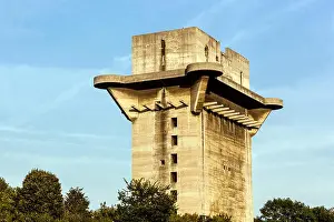 Bunker Prints: A German flak tower, Flakturm, a remnant of the second world war