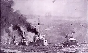 Sunk Prints: The German fleet en route to Scapa Flow In 1918