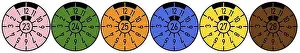 2028 Prints: German vehicle inspection stickers / goods vehicle test certificate ('TÜV-Plakette')