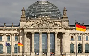 1884 Prints: Germany. Berlin. German Parliament in the Reichstag building
