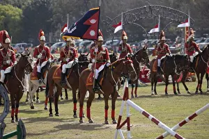 Riders Prints: Ghode Jatra horse festival traditions army cavalry Nepal Kathmandu Nepalese South Asia