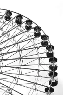 Amusement Prints: The Giant Ferris Wheel on the Jolly Roger at the Pier Amusements