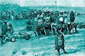Tinted Prints: Gideon chooses the three hundred by J James Tissot