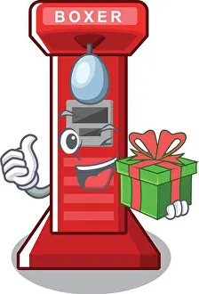 Boxer Prints: With gift boxing game machine in the character