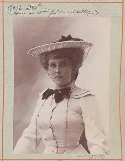 Studio Portrait Prints: Gilda Darthy poses in a studio portrait by Atelier Nadar in 1890