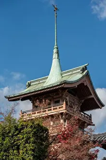 Kyoto Prints: Gionkaku Tower, located inside the Daiun-in Temple, Higashiyama, Kyoto, Japan