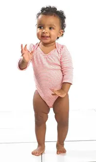 Baby Boy Prints: Girl standing up, 18 months