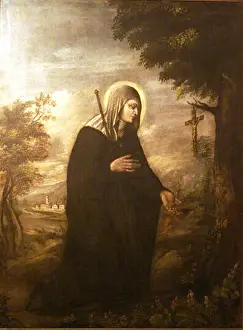 Emotional Expression Prints: Giuseppe Fali's painting Sant'Angela Merici Pellegrina (Saint Angela Merici the Pilgrim)