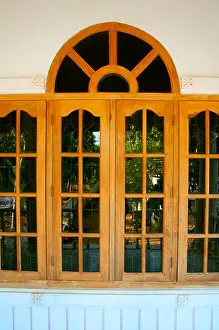 House Building Prints: Glass windows of a modern house, Kerala