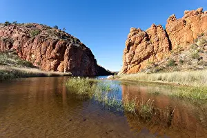 Central Australia Prints: Glen Helen Waterhole Central Australia near Alice Springs in West Macdonnel Ranges