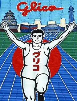 Osaka Prints: Glico Man, Dotonbori, Namba, Osaka, Japan