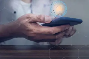 Networking Prints: Global internet connection application and technology digital marketing