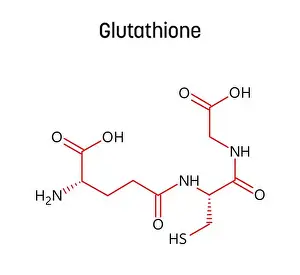Whitening Prints: Glutathione molecular structure