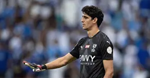 Goalkeeper Yassine Bounou of Al-Hilal SFC in action during the Match Day 11 of the SAFF Roshn Saudi Pro League 2023-24 between Al-Hilal SFC vs