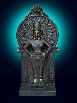 Beliefs Prints: God and Goddess Vitthal Statue at Pandharpur Solapur district Maharashtra