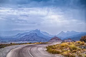 Oman Prints: Going down from Jabal Shams on a rainy day - Sultanate of Oman