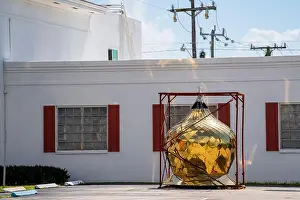 Fancy Prints: Gold church decorative ornament