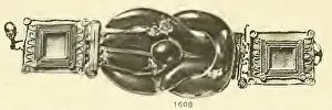 Gold clasp, Nodus Herculeus, British Museum No. 1608