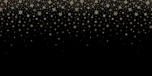 Snowfall Prints: Gold snowflake. Golden shooting snowflakes