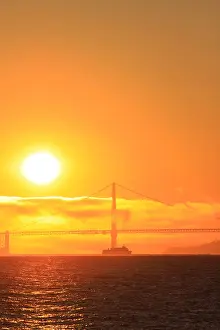 Bay Area Prints: Golden Gate Bridge at sunset