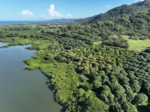 Fluvial Landforms Of Streams Prints: Golfo de Nicoya, Isla Venado, mangrove and other tropical islands in the Pacific of Costa Rica