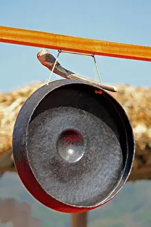 Miao Prints: Gong a traditional Musical Instrument at Namdapha Eco Cultural Festival