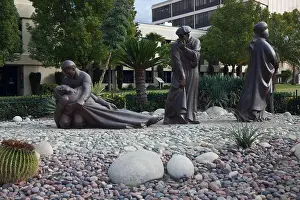 Hospital Prints: Good Samaritan statues at Loma Linda University in California, USA