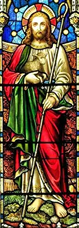 Late 19th Century Prints: The Good Shepherd, with lamb and crook
