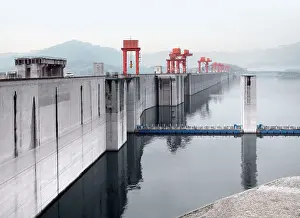 Oversized Prints: the Three Gorges Dam at Yangtze River in China