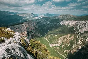 Alpes De Haute Provence Prints: Gorges Du Verdo. Beautiful amazing landscape of the Gorges Du Verdon in south-eastern France