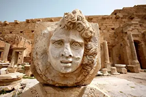 Medusa Prints: A Gorgon head in the Severan Forum at Leptis Magna in Libya