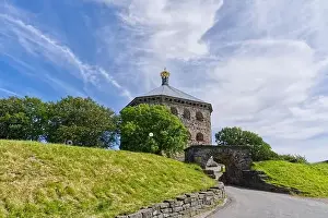 Gothenburg “Göteborg tower Skansen Kronan in Haga city part aerial view
