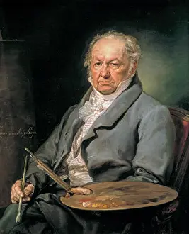 Goya Prints: Goya. Portrait of Francisco de Goya (1746-1828)