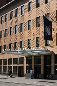 High School Prints: Grace Church School building facade in the East Village, NYC, USA