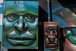Visual Art Prints: graffiti art in downtown Albuquerque, New Mexico