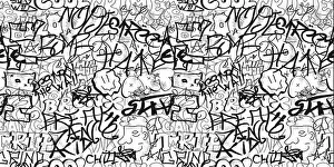Liner Prints: Graffiti seamless pattern wallpaper art