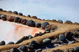 Canary Prints: Gran Canaria, Salinas de Tenefe salt evaporation ponds
