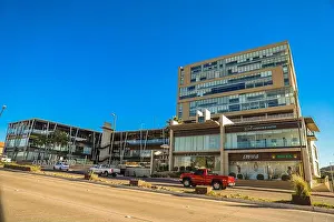 Ciudad Prints: Grand Kino Hermosillo, facade of a commercial plaza building